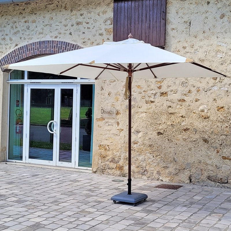 Pied de parasol carré en ciment gris 35 kg Basalta - 5