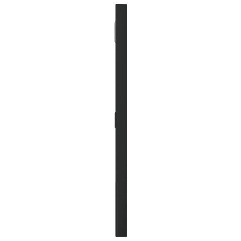Miroir mural noir 30x30 cm carré fer - 4