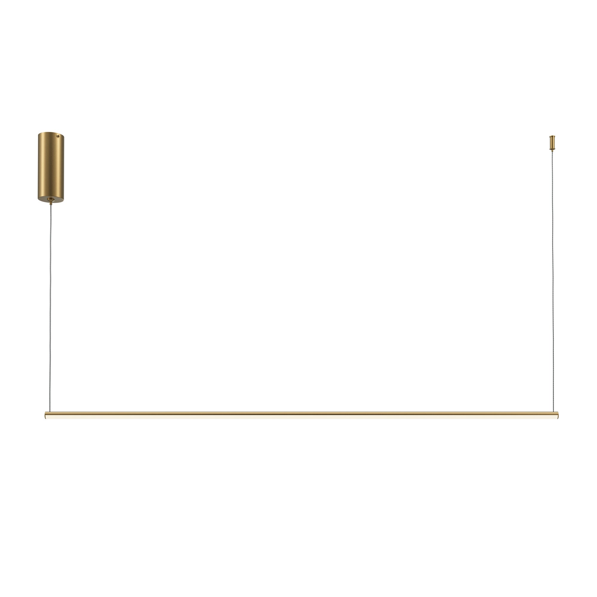 Lampa wisząca Halo mosiężna LED 16W 2600K-3500K 1100lm minimalistyczna wym: 316,7 x 120 x 1,7 cm aluminium Maytoni