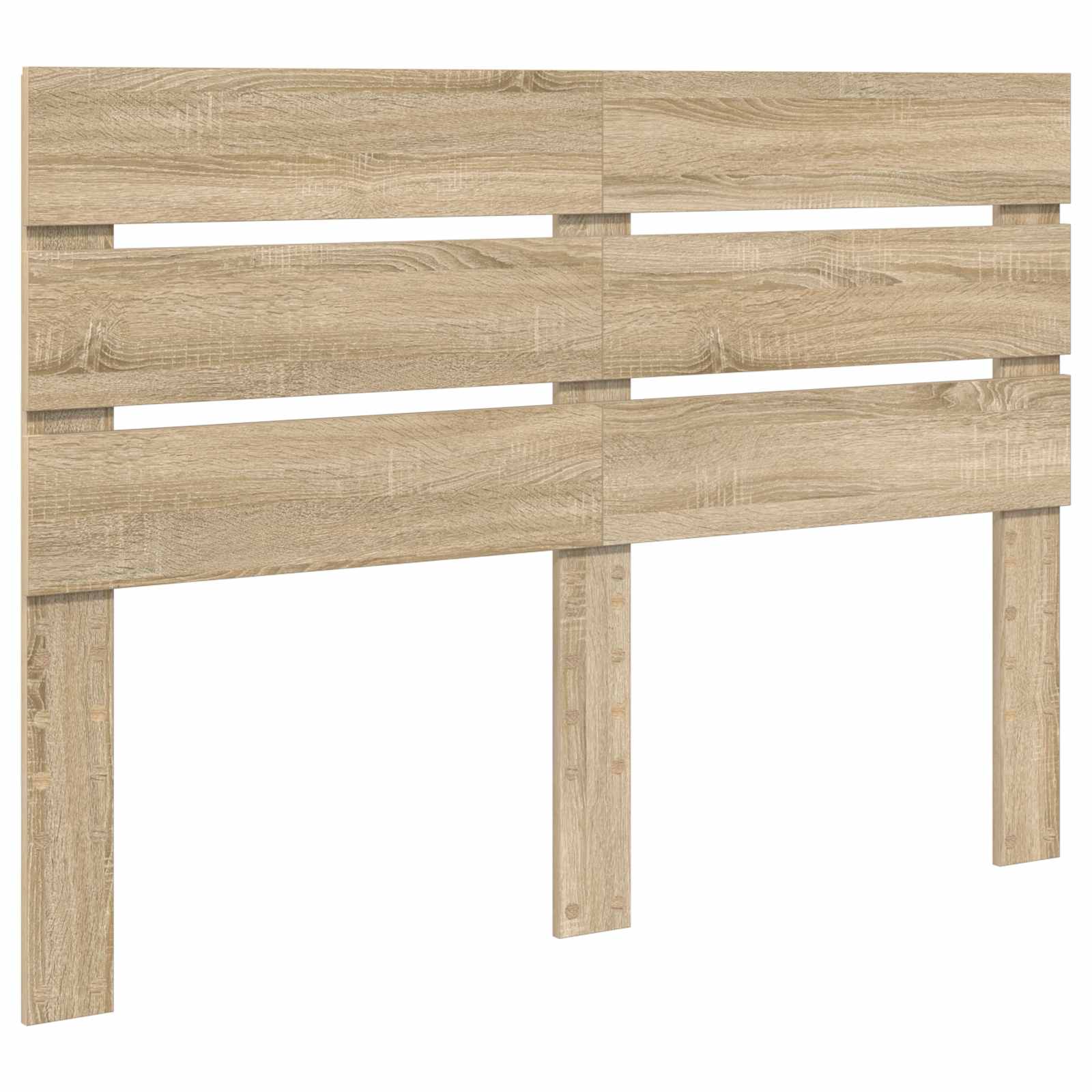 Lit de rangement chêne 140 x 200 cm panneau de bois - 7