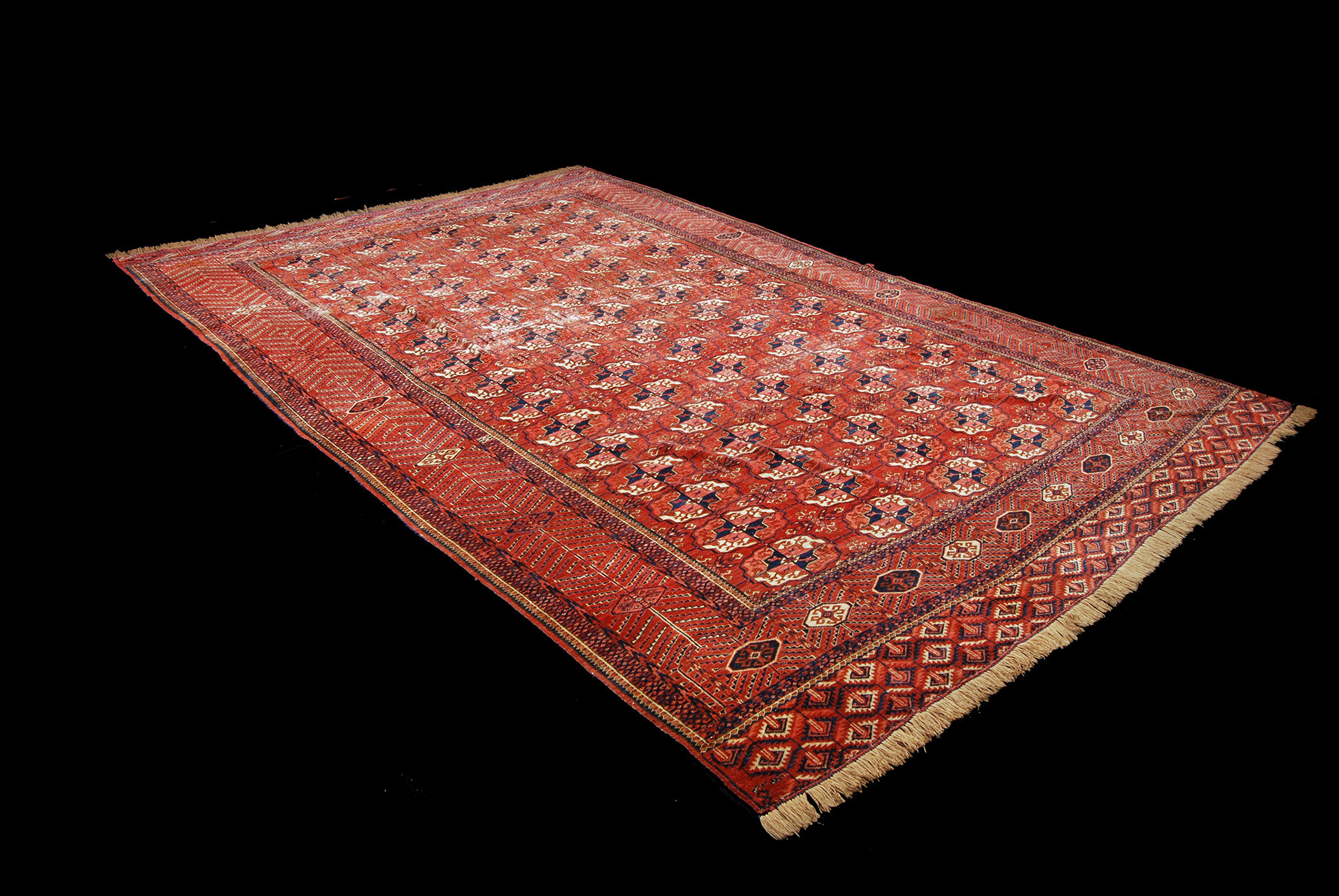 Alfombra oriental original hecha a mano, medida: 340x240 cm con certificado de autenticidad