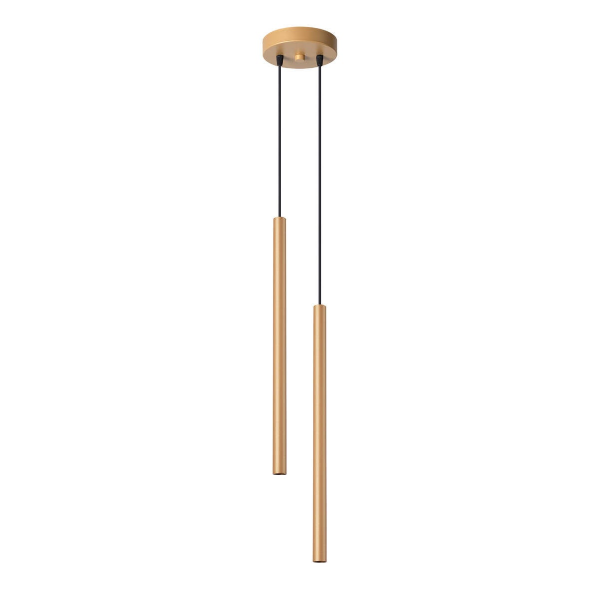 Lampa wisząca Pastelo złoto-czarna 2xG9x8W podwójna tuby wym: 118 x 15 x 15 cm metal Sollux Lighting