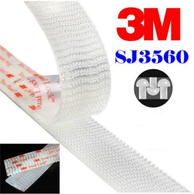 3M Dual Lock™ SJ3560 Transparent Hook & Loop Tape, 25mm x 2.5m - RS 3M Dual Lock™ SJ3560 Transparent Hook & Loop Tape, 25mm x 2.5m - RS