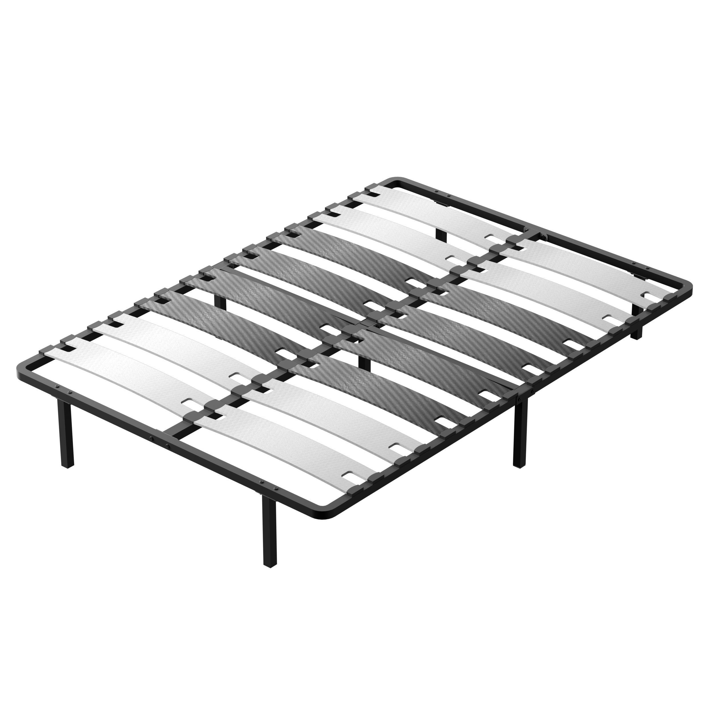 DEWINNER Sommier 140x200 cm, 7 Pieds Durable, Lit avec Sommier à Lattes pour Adulte - 2