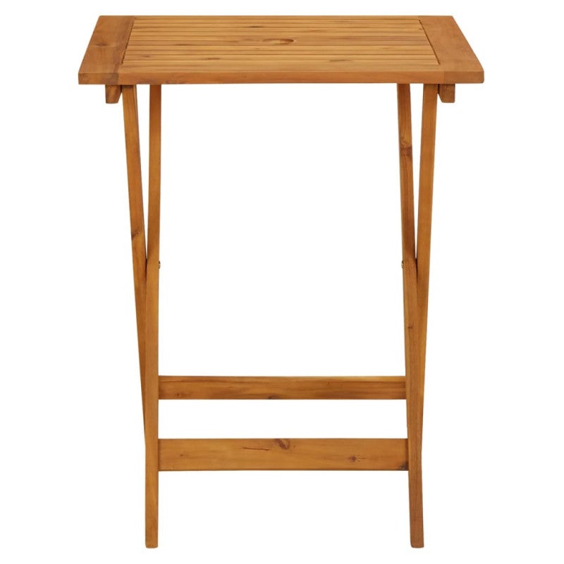 Table pliable de jardin 60x60x75 cm Bois d acacia solide - 3