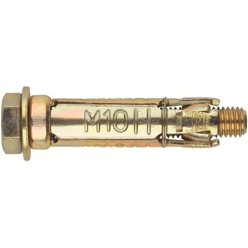 Cheville à ailettes en acier pour charges lourdes - Vis 6.8 - Zingué M6 x 40 Ø10 - Boite de 50 - 3