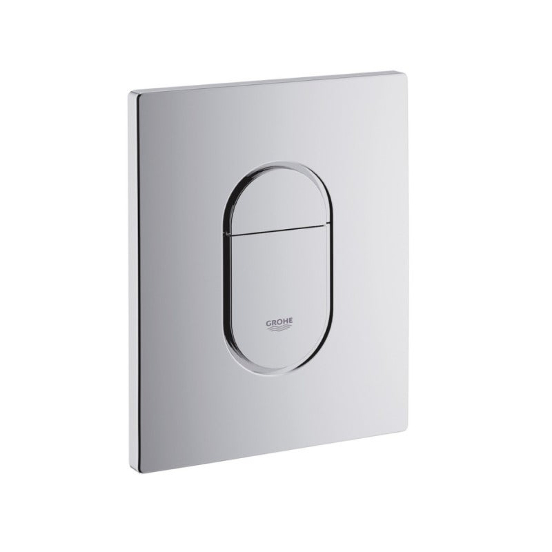 Pack WC Bâti-support Rapid SL + WC Bau Ceramic sans bride + Abattant softclose + Plaque chrome (39418000) - 4