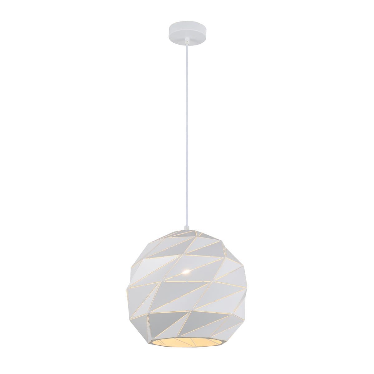 Lampa wisząca Palermo biała 1xE27x40W metal wym:100x32x32cm IP20 Italux