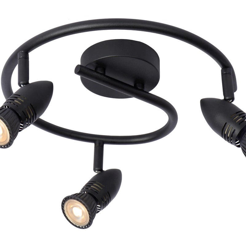 Reflektor sufitowy Spot Caro czarny 3xGU10x5W wym: 13 x 31 x 31 cm IP20 Lucide