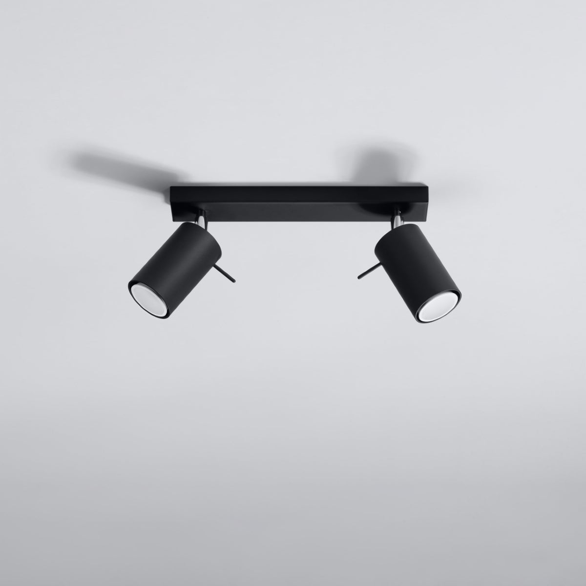 Plafon BRIIX 2 czarny LED 4000K - 30x6x16cm Sollux
