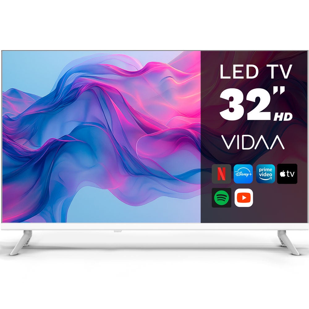 TV Grunkel LED LED-3225VDBLANCO 32" HD Ready 60Hz Smart TV VIDAA HDR - Imagen 2