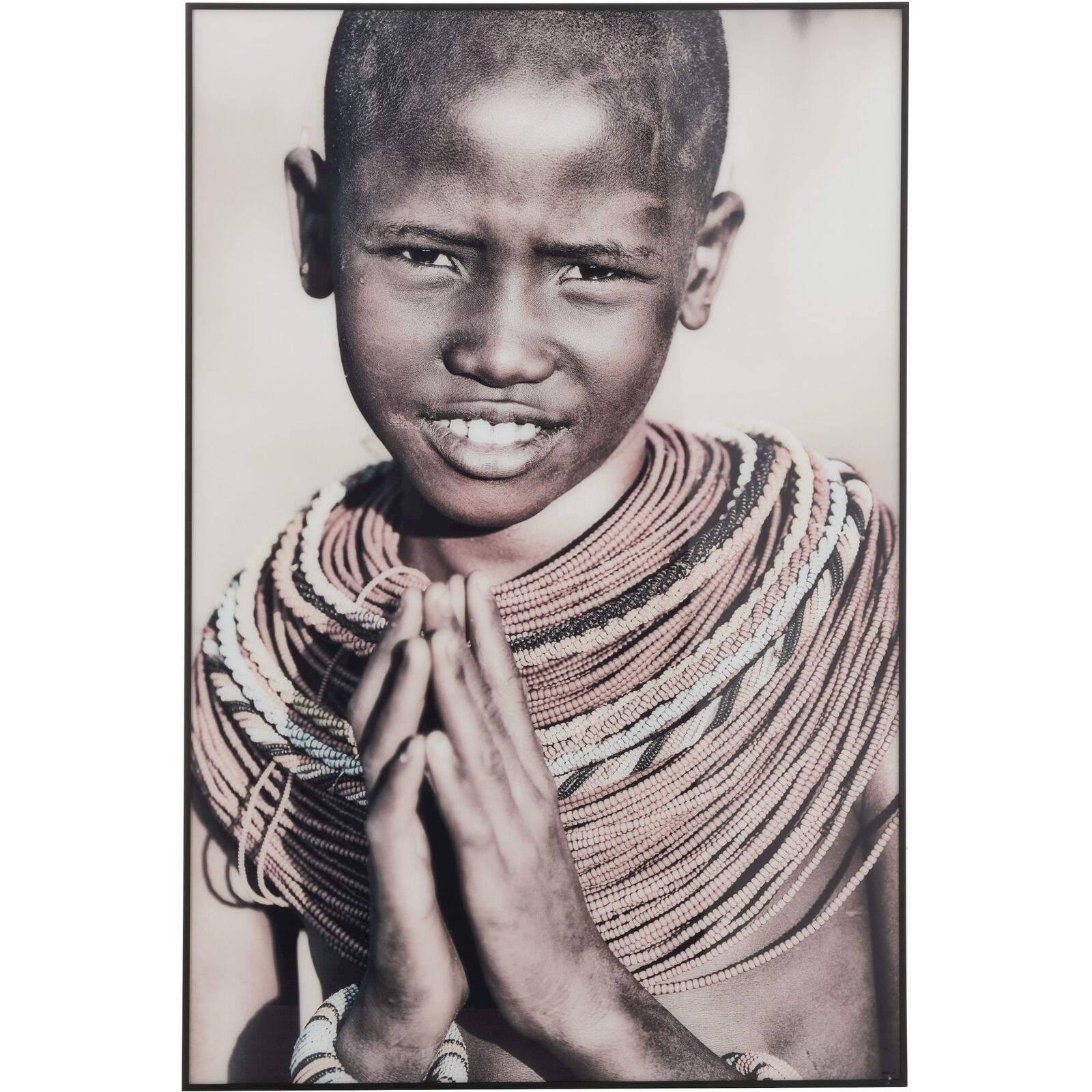 Cadre femme africaine Gordon en Verre 82 x 2,5 x 121 cm Sépia | Leroy ...