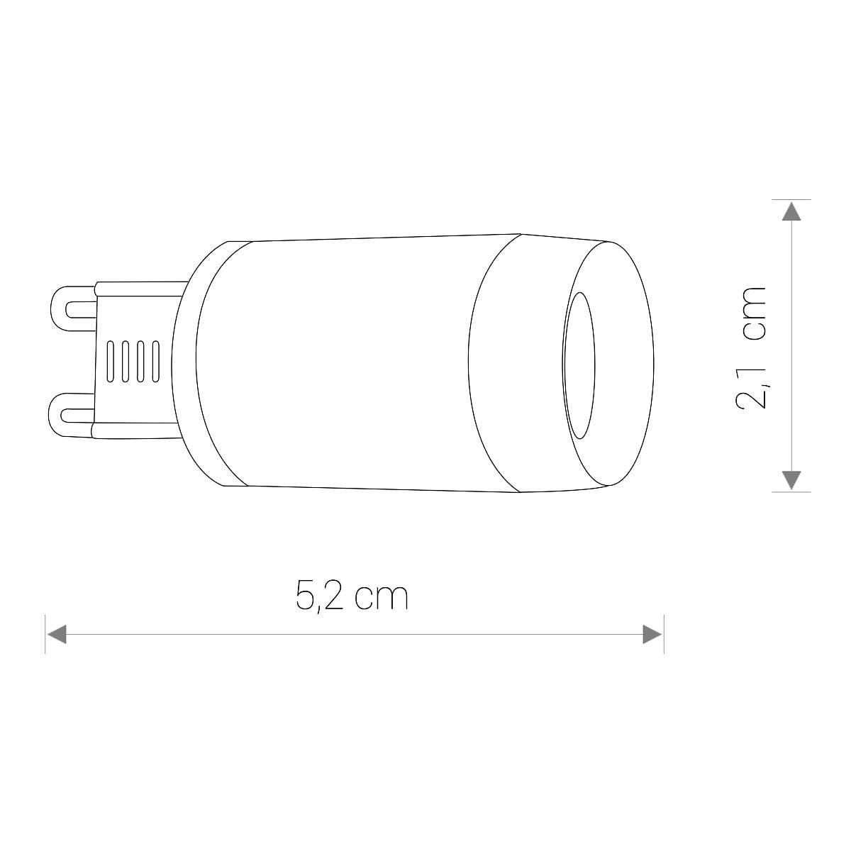 Żarówka LED G9 3W kapsułka przezroczysta Neutralna biel 4000K 310lm Nowodvorski Lighting - 2