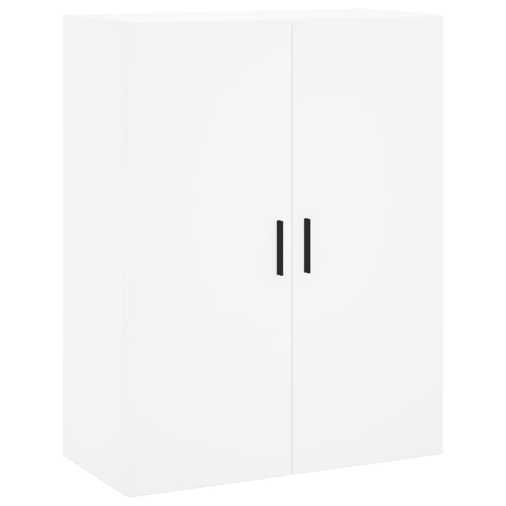 Buffet haut Blanc 69,5x34x180 cm Bois d'ingénierie - 4