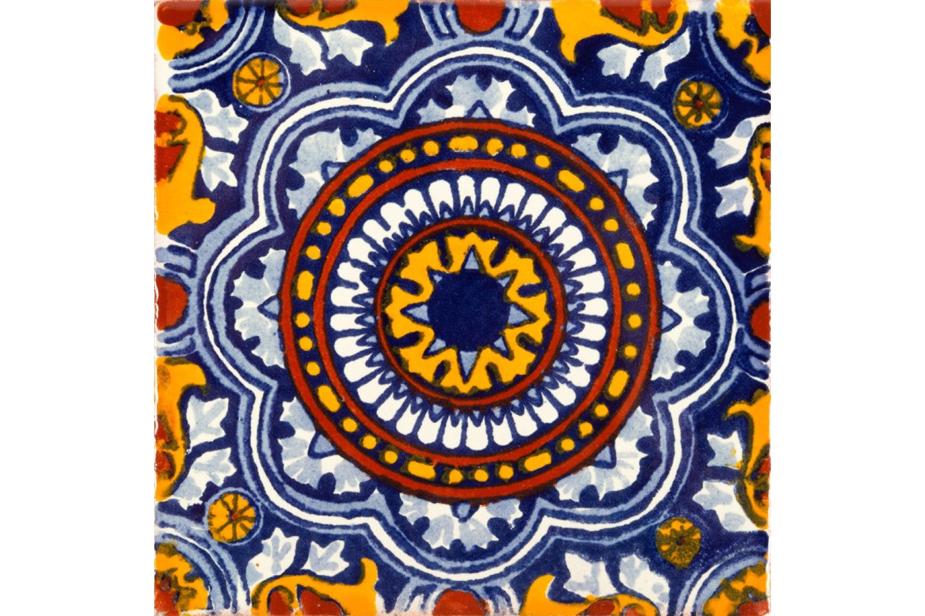 Carreaux de mexicains en céramique Colorido 10.5 x 10.5 cm – 30 carreaux décoratifs mexicains en