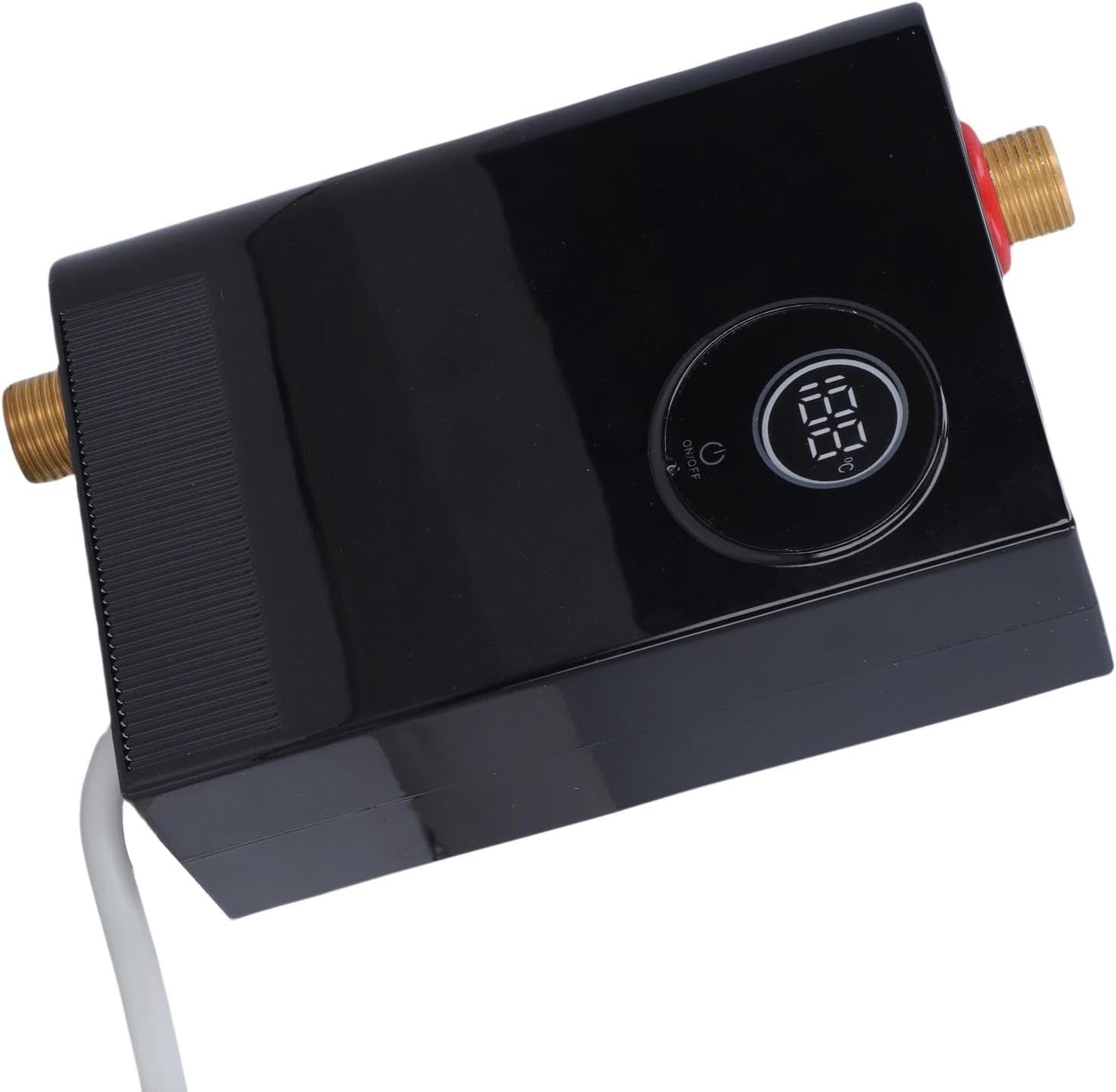Aquecedor de água elétrico sem tanque, aquecedor de água instantâneo para instalação sob a pia com visor digital (preto). - 7