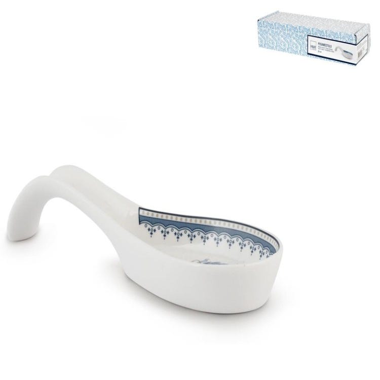 Coffret Repose-cuillère En Porcelaine Côté De Mer - Blanc - Décoration De Table