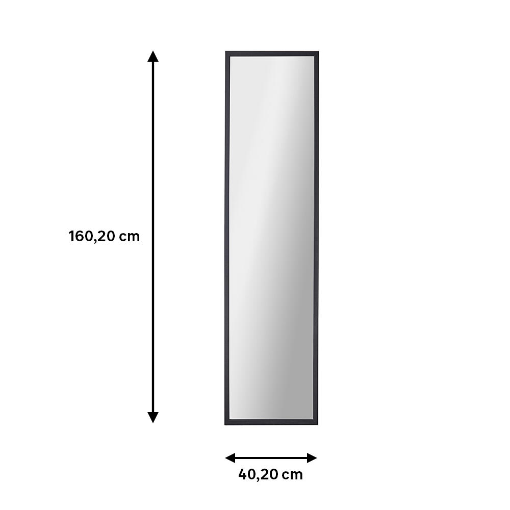 Espejo decorativo con moldura MDF 40 cm X 160 cm Preto - 4