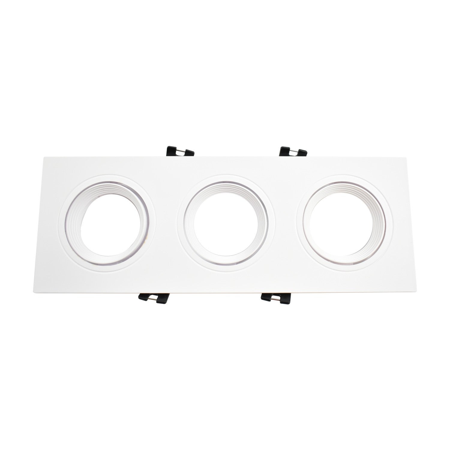 Support de Spot Encastrable Carré Orientable Noir