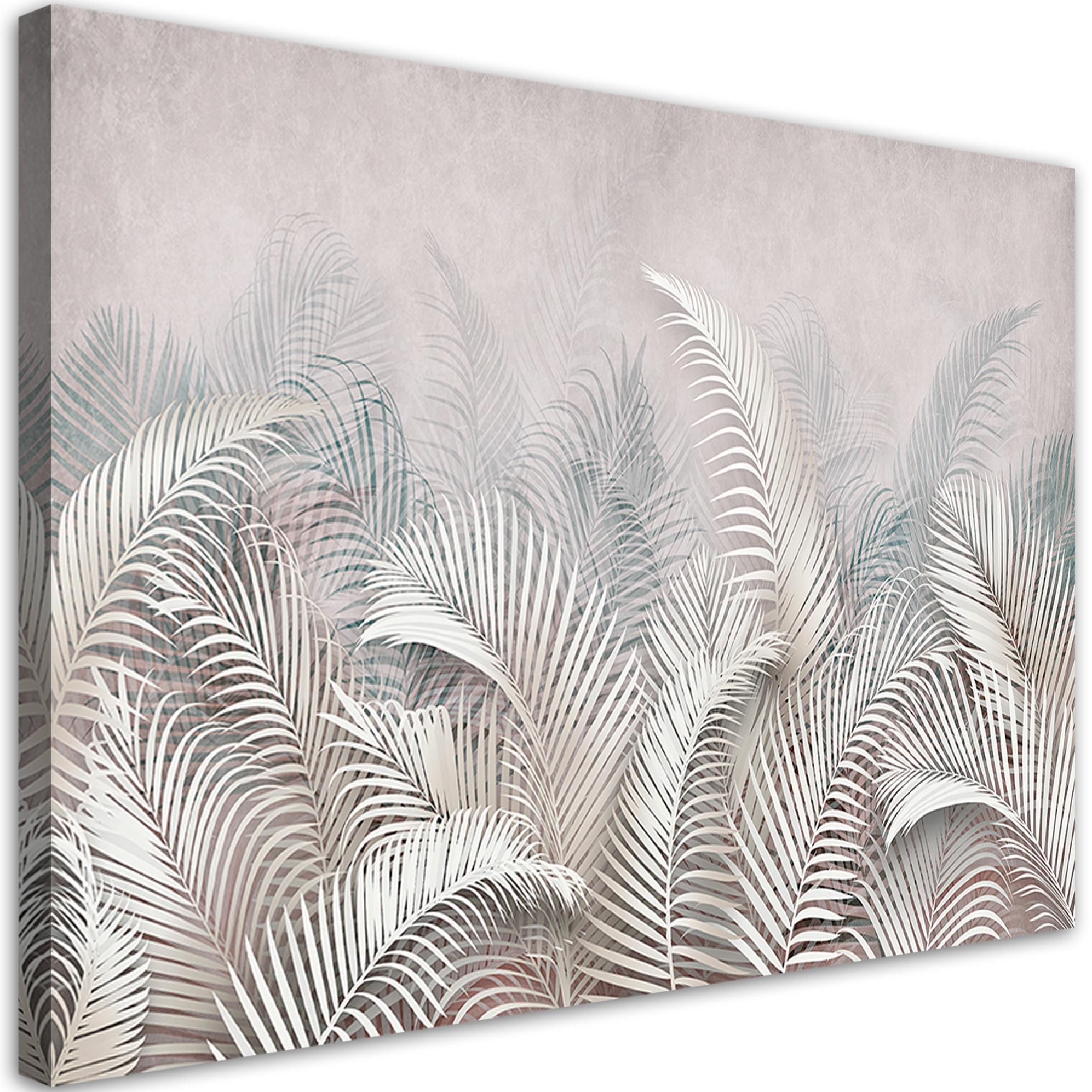 Obraz na płótnie, Liście palmy 3D 100x70