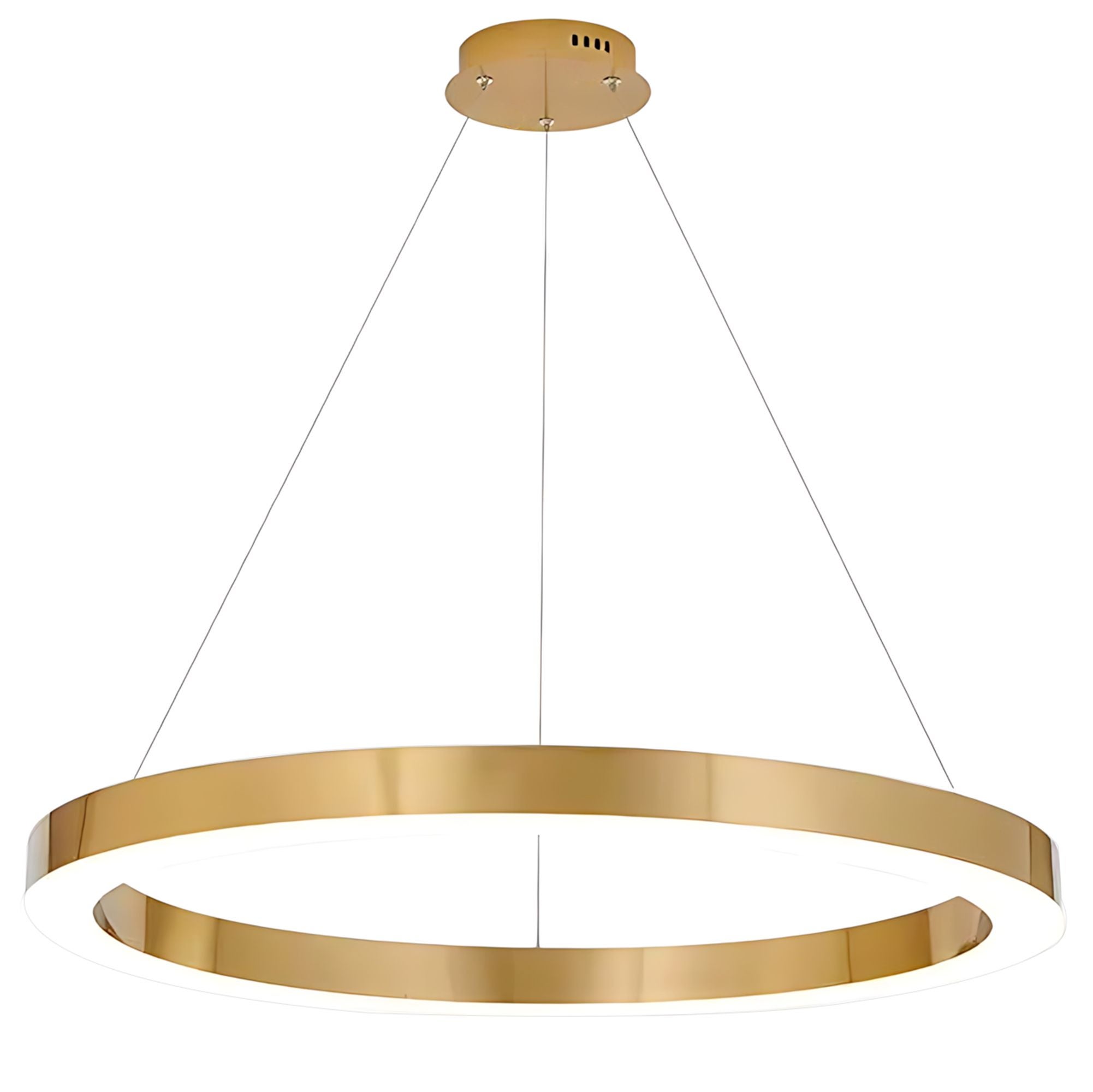 Lampa Sufitowa Wisząca Led Toolight Lhj051-Cp1 Złoty, Złoty Szczotkowany