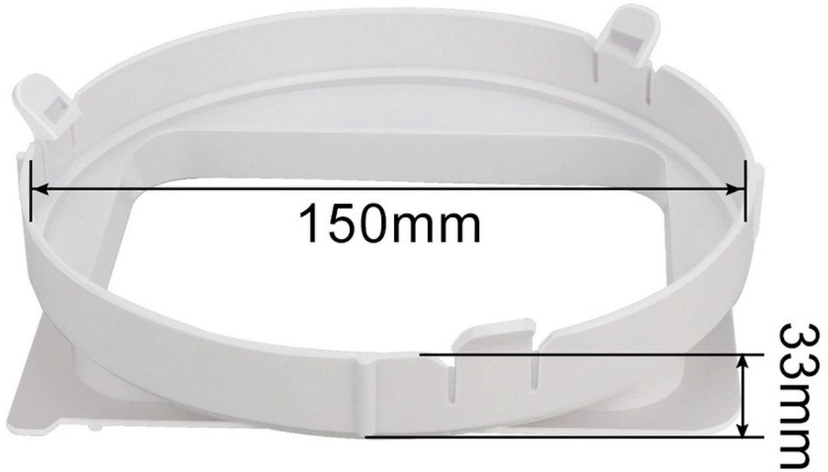 Raccord pour tuyau d'échappement de climatiseur mobile - Ø 150 mm - Adaptateur pour tuyau d'échappement de climatiseur - 7