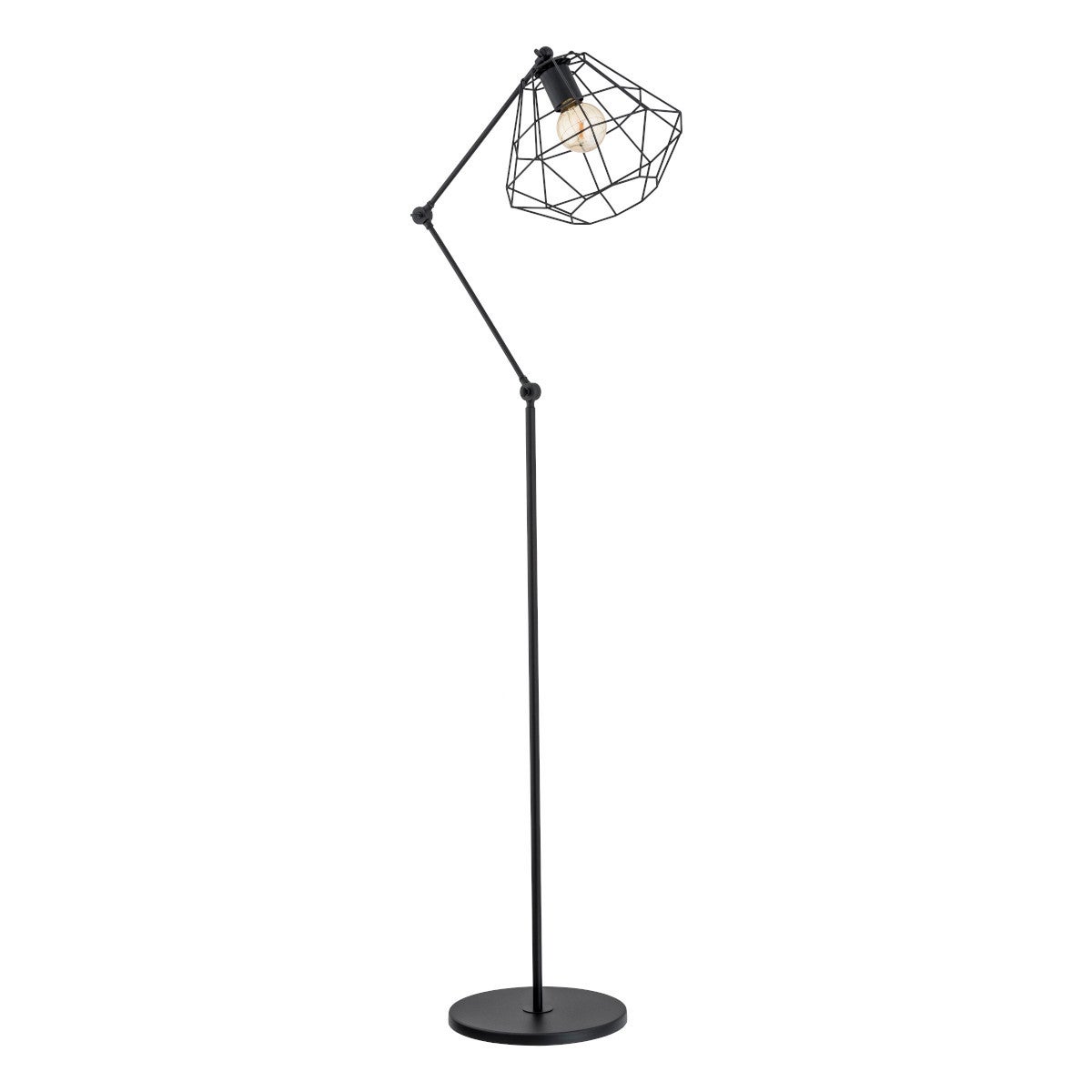 Lampa podłogowa loftowa RAPTOR czarna 1xE27x15W metal wym:140x25x25cm IP20 Alfa