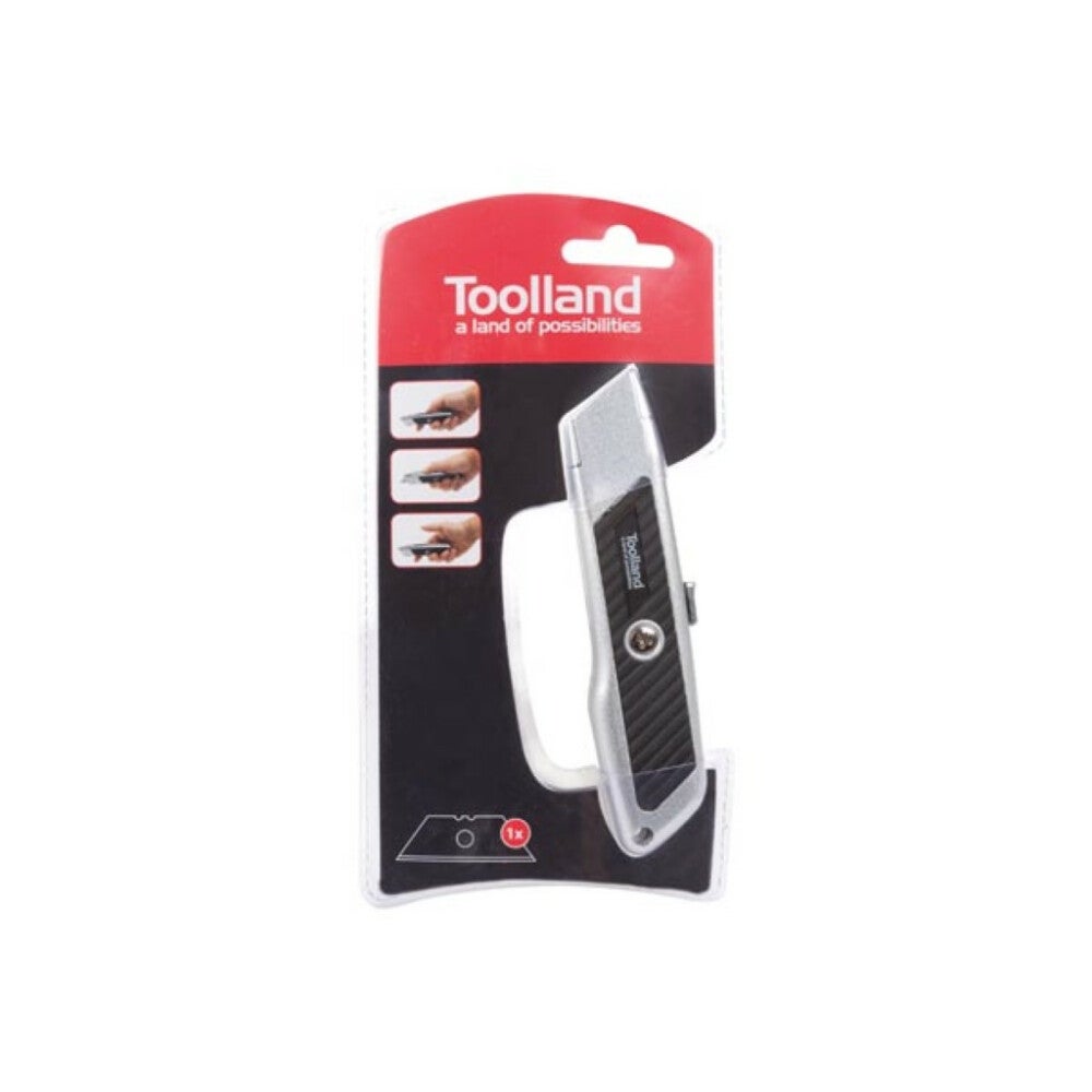 Cutter utilitar cu lama autoretractabila tip trapez Toolland MES08 ...