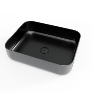 Swiss Aqua Technologies Infinitio Vasque à poser 50x39 cm, sans trop-plein, Noir mat (SATINF5039BKM)