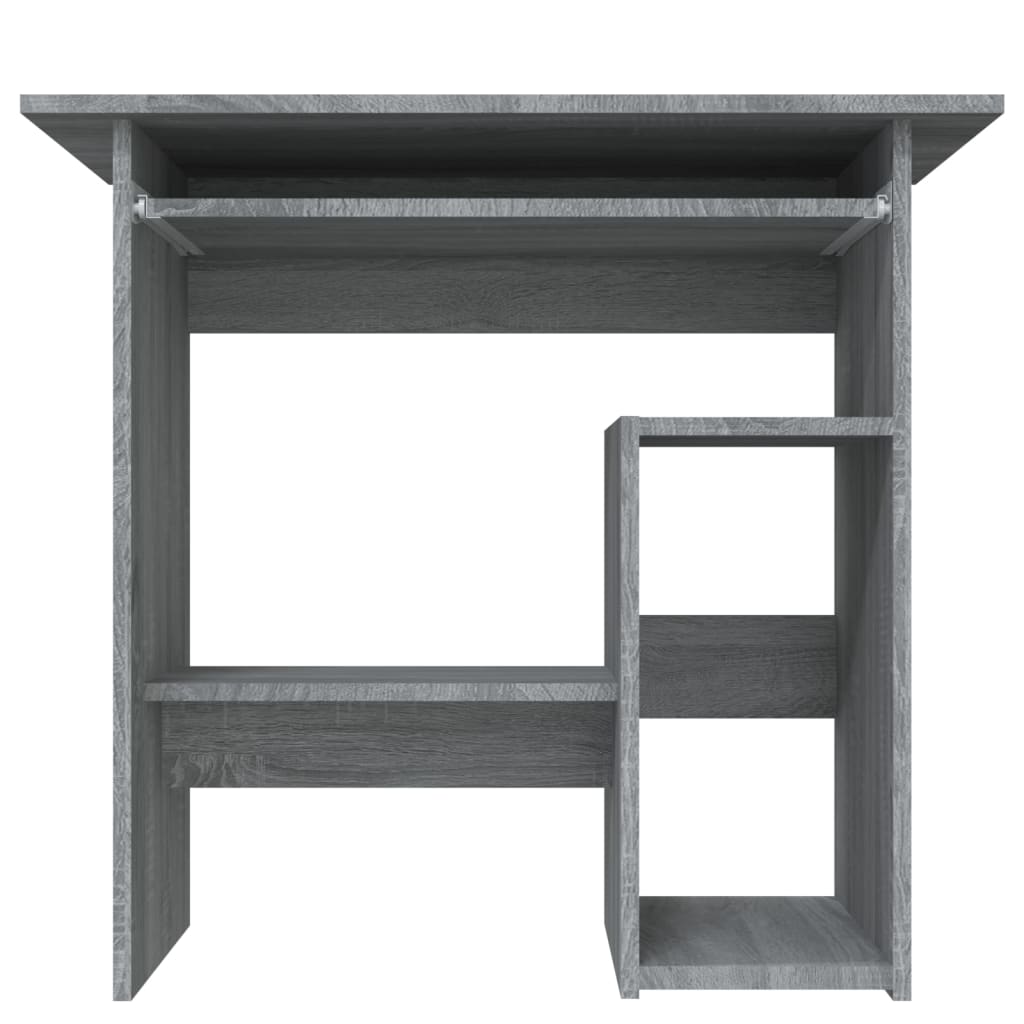 Bureau，Table de travail，Table d'étude Sonoma gris 80x45x74 cm Bois d'ingénierie CWV17323 - 5