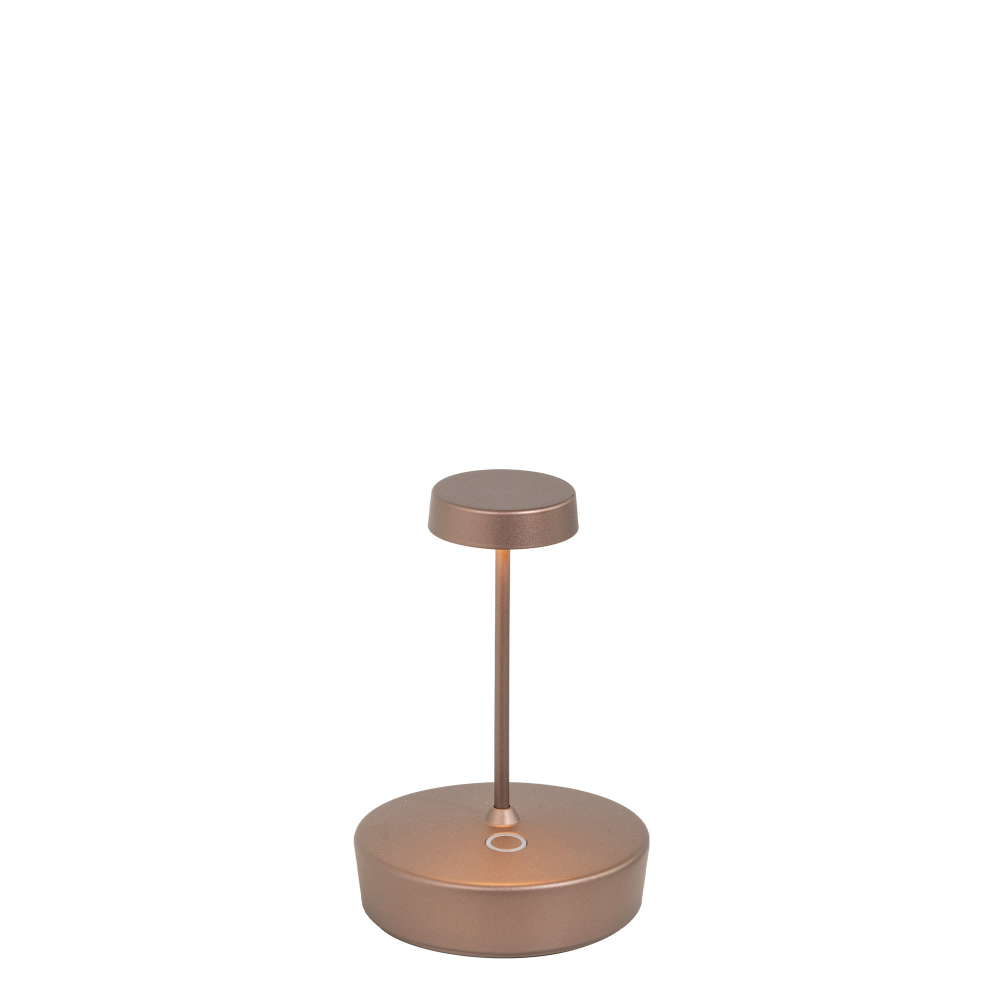Lampa stołowa LED Swap mini pro, brązowa, akumulatorowa i ściemnialna - 2W, 2200-2700-3000K, IP65
