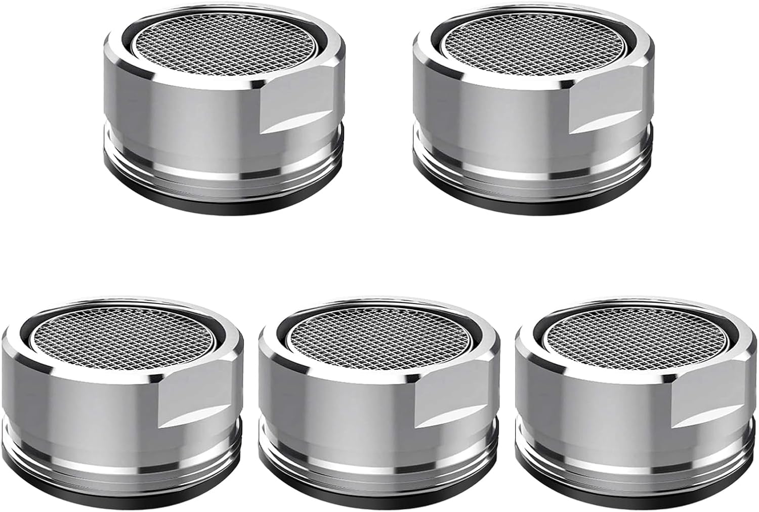 5-pak perlatorów do kranu, filtrów do kranu, części zamiennych do kranu, perlatorów z gwintem mosiężnym 24 mm i pierścieniem uszczelniającym
