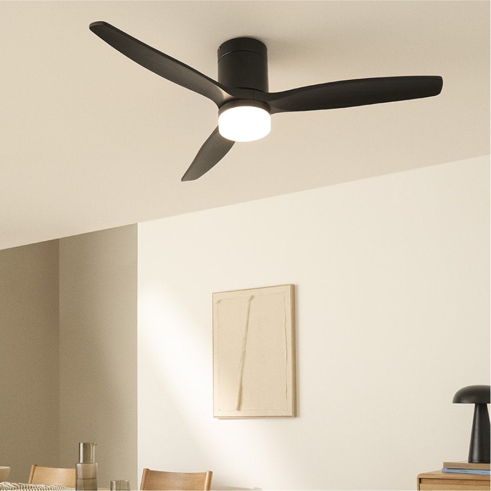 CREATE - WIND CALM M - Ventilateur de plafond silencieux 40W avec pales techniques en ABS Ø132cm avec eclaraige sans wifi - 2