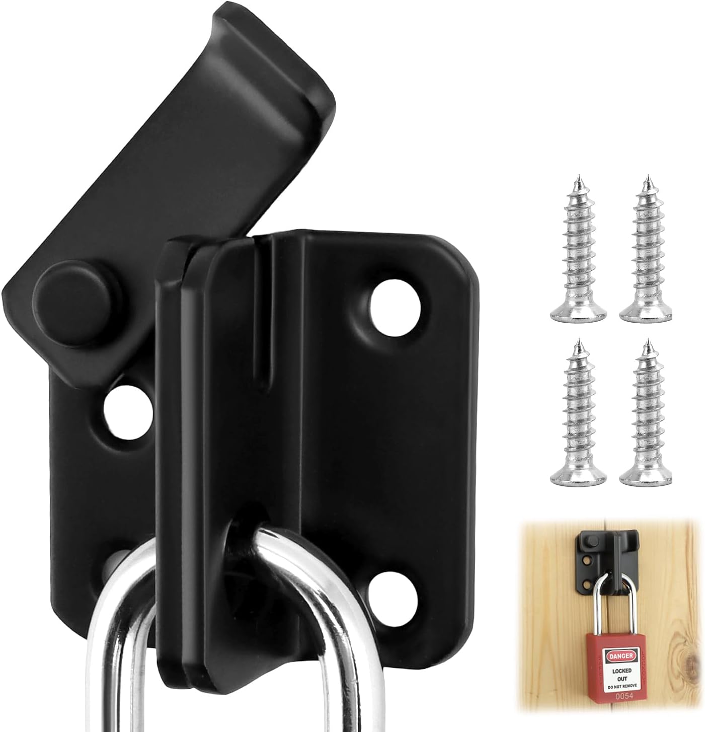 Chiavistello Con Serratura In Acciaio Inox - Per Porte, Cancelli E Armadi - Foto 6