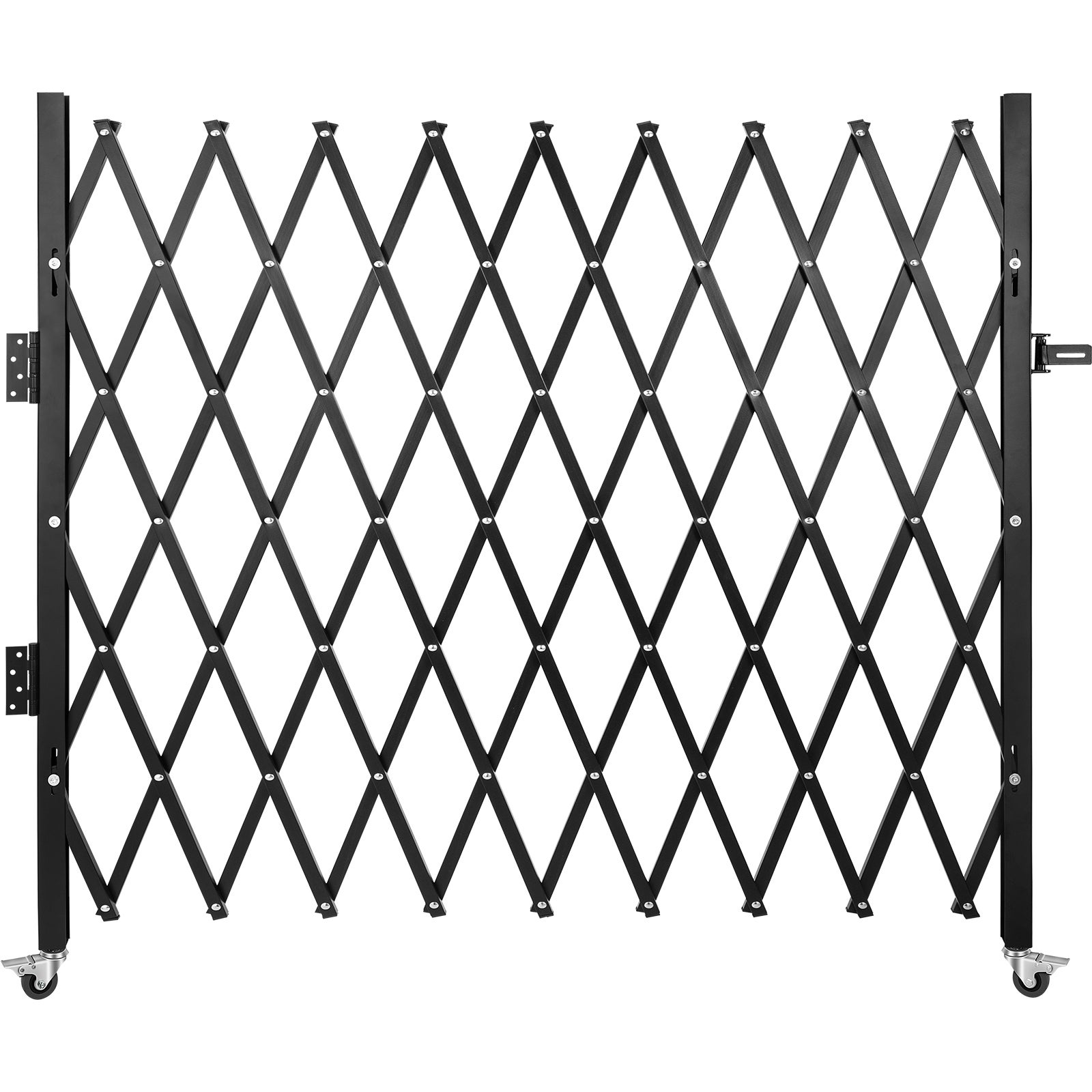 Składana bramka zabezpieczająca Drzwi składane Przemysłowe ogrodzenie podjazdowe 240x216cm VEVOR