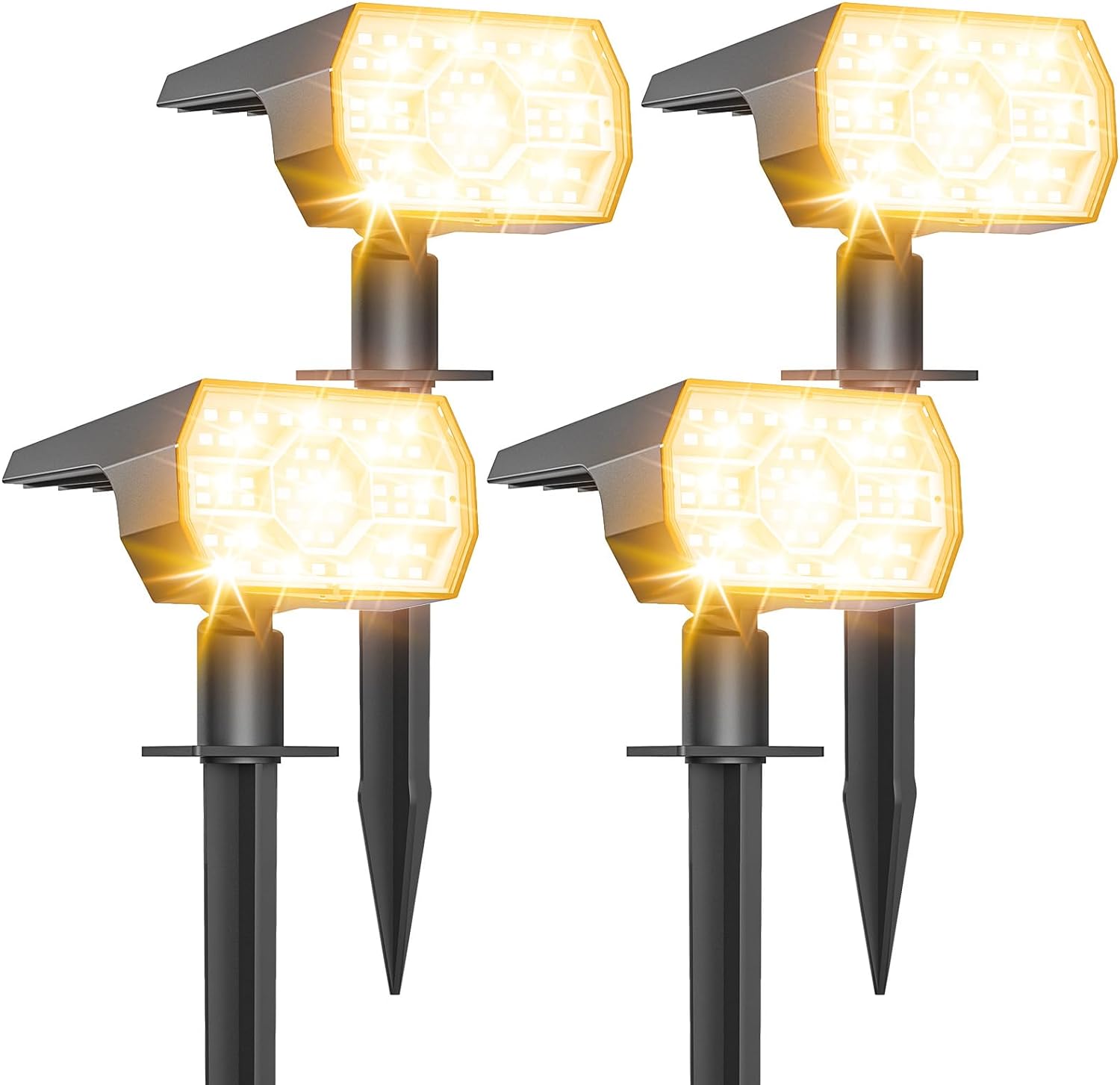 Zestaw Reflektorów Solarnych Zewnętrznych diod LED Tryby Lampy Solarnej Zewnętrznej Ogrodowej Funkcja w i Wodoodporność Projektor Solarny Zewnętrzny