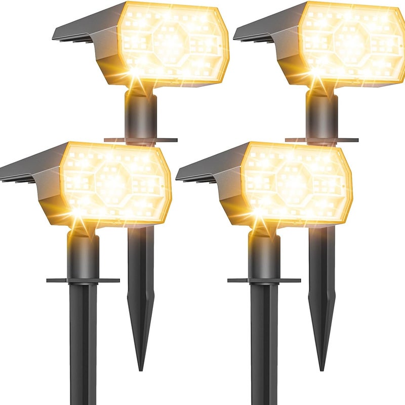 Zestaw Reflektorów Solarnych Zewnętrznych diod LED Tryby Lampy Solarnej Zewnętrznej Ogrodowej Funkcja w i Wodoodporność Projektor Solarny Zewnętrzny