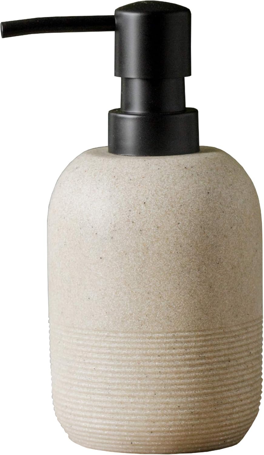 Dozownik mydła do blatu łazienkowego, dozownik mydła do zlewu kuchennego (300 ml, beżowy)