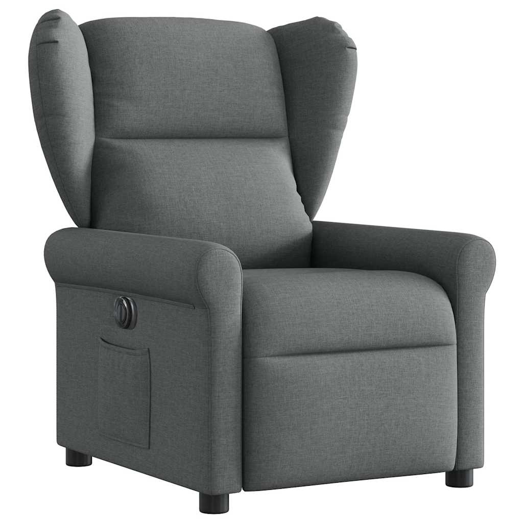 Fauteuil de télévision | Fauteuil inclinable électrique Gris foncé Tissu CFW737120 - 3