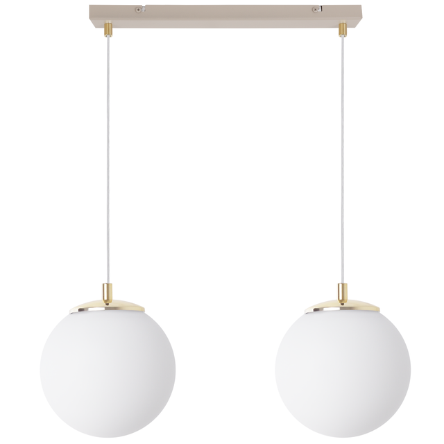 Lampa sufitowa wisząca Florence glamour 2xE14 kaszmirowy/biały/złoty Light Home LH