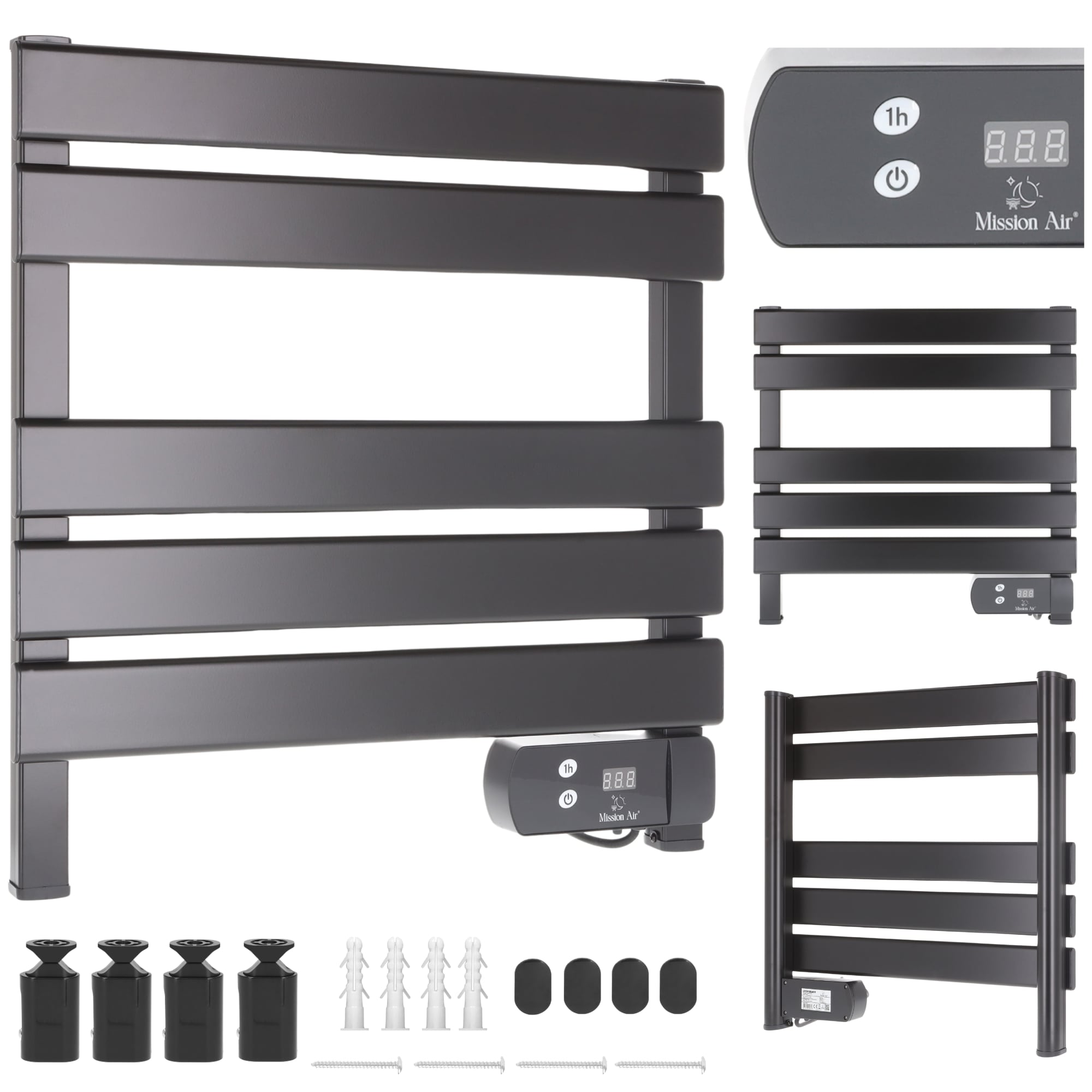 Grzejnik łazienkowy LYON 150W Black - 5