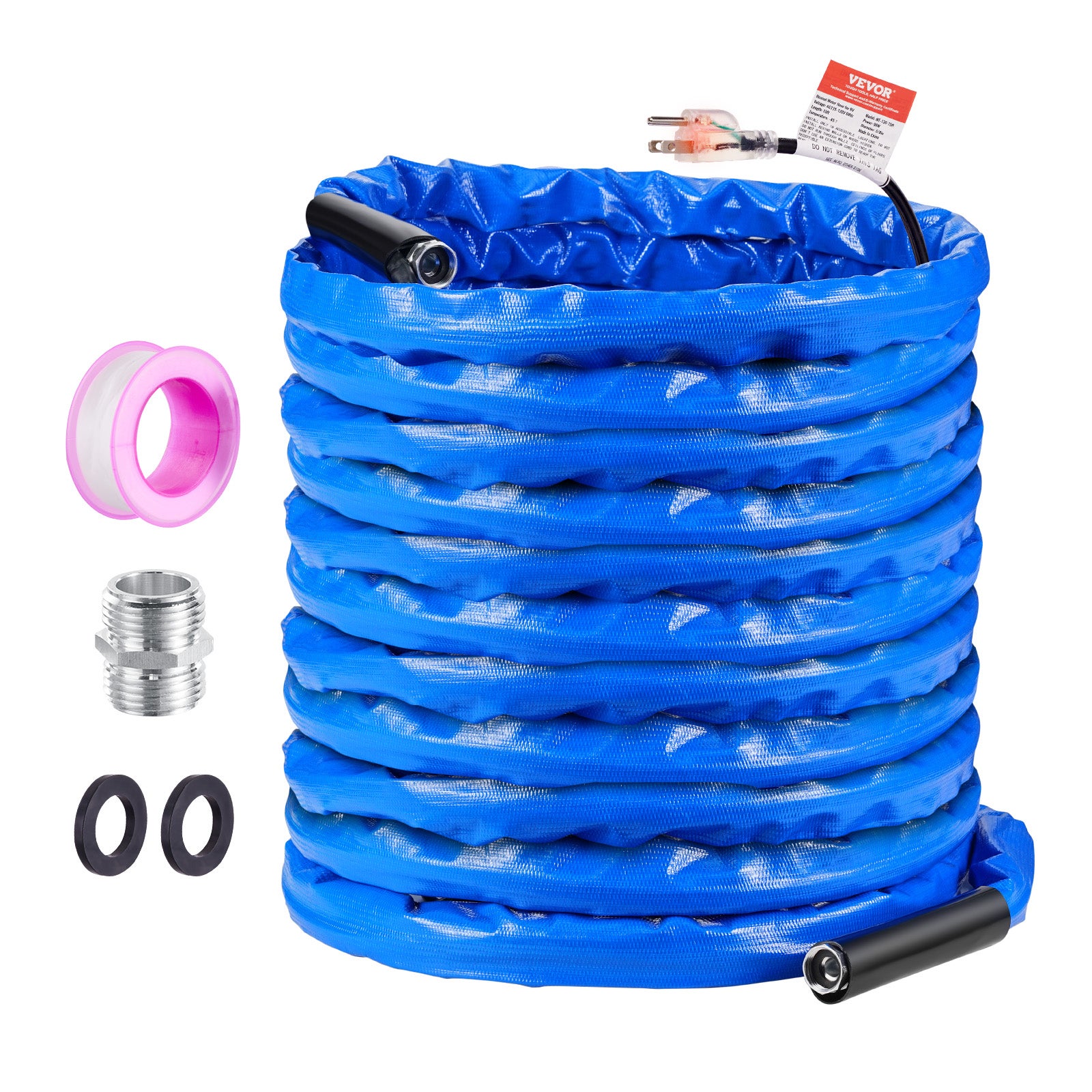 Tuyau D'eau Chauffant Pour Camping-car 22,9 M - Résiste Jusqu'à -42,7°C - Autorégulation - Sans Plomb Ni BPA