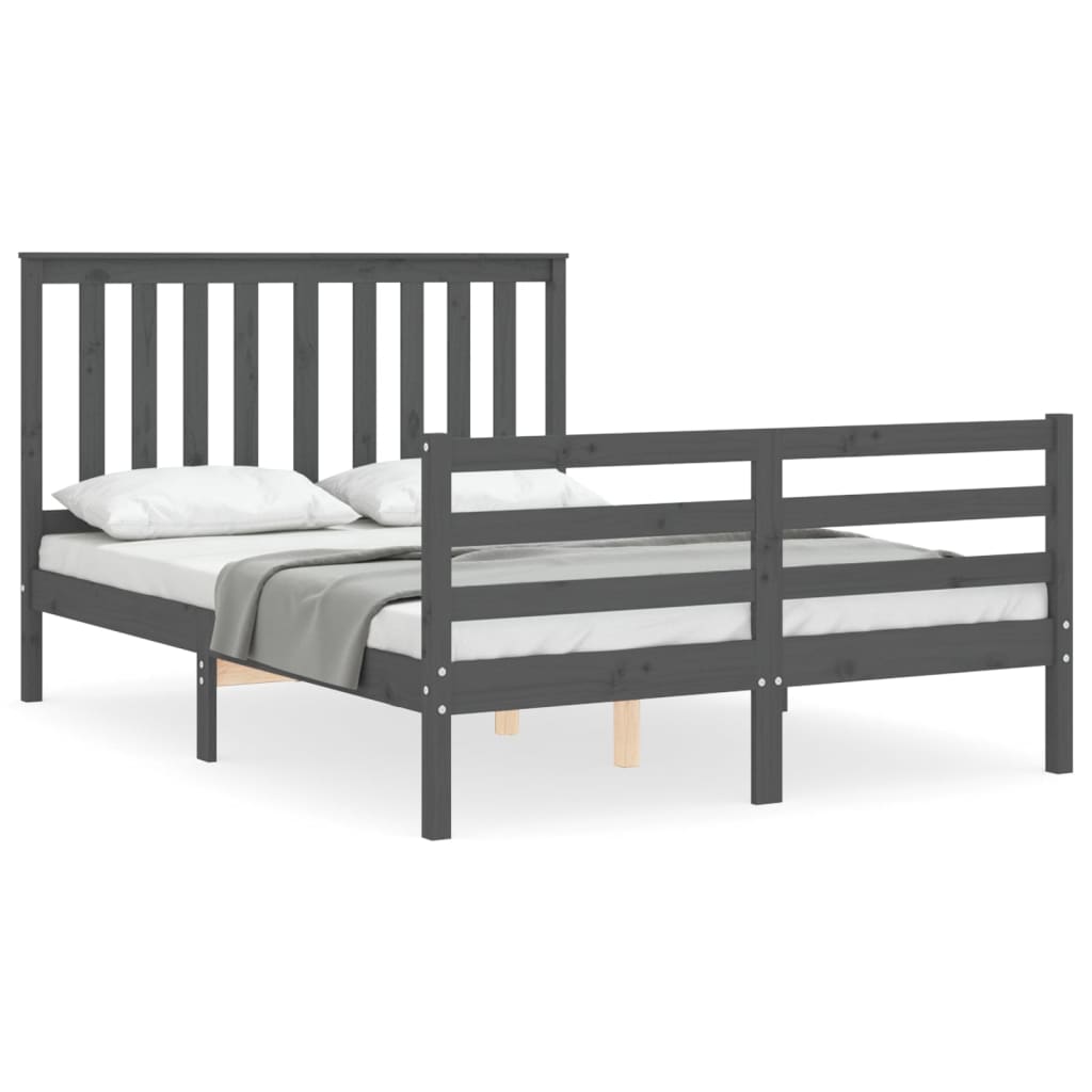 Atyhao Cadre de lit Bois massif 140x190 cm A810659 106984
