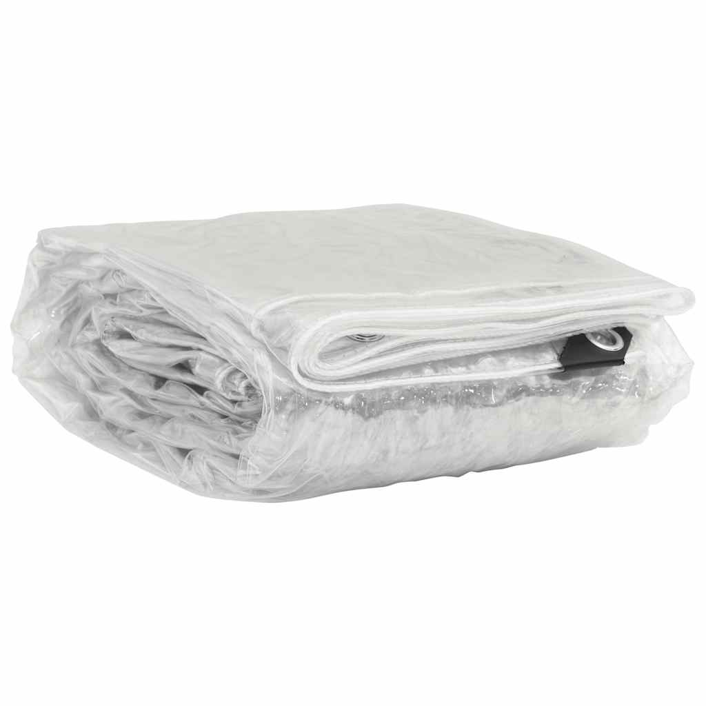 Lona protetora transparente com ilhós em PVC 4x10 m - COMFORTXL - 3