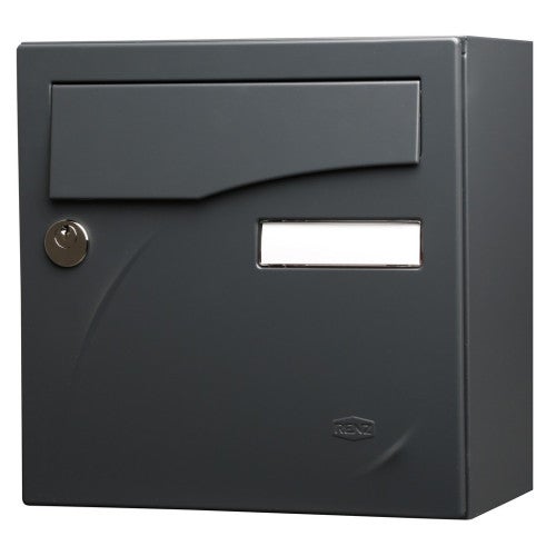 Boîte Aux Lettres Encastrable Gris Anthracite - Réglable 190-260mm, Fente C4, 3 Clés