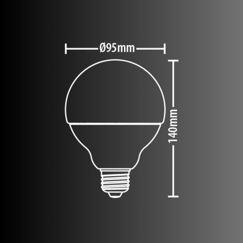 KOZii Ampoule Connectée KOZii SMD E27 1521 lumens G95, éclairage