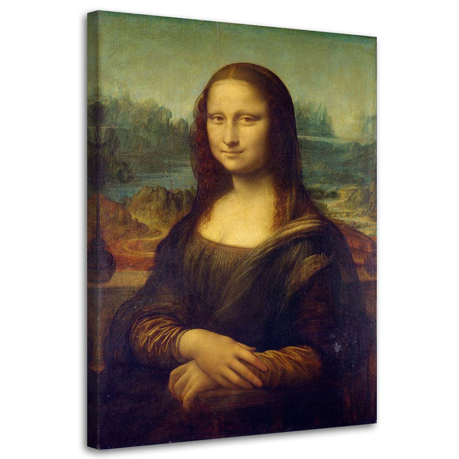 Obraz na płótnie, Mona Lisa - Da Vinci reprodukcja 60x90
