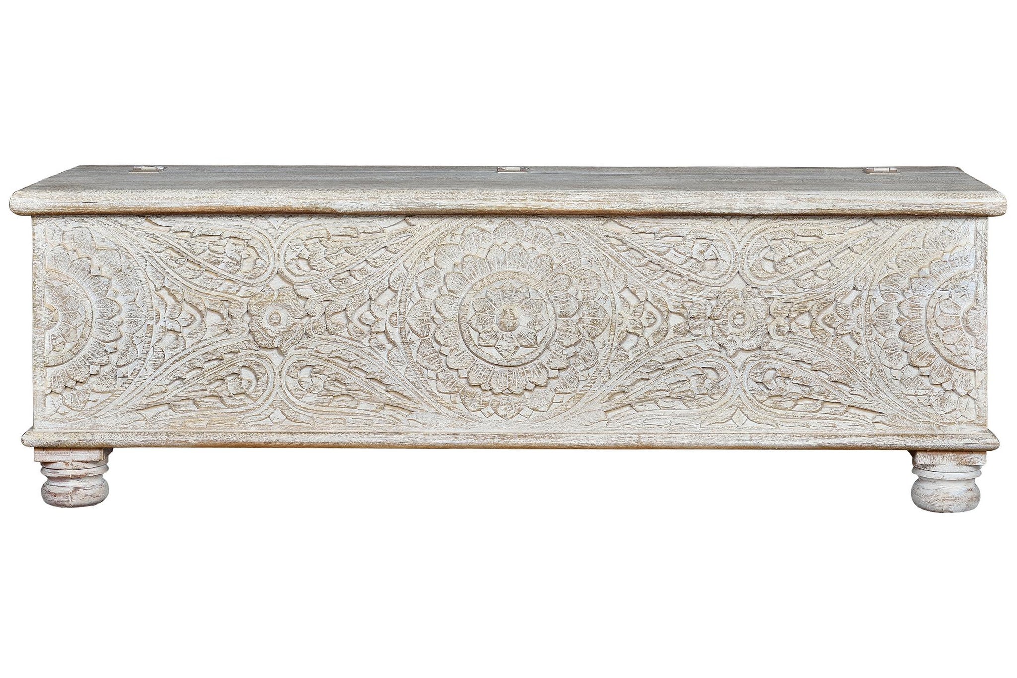 Comodă din lemn masiv de mango 150cm, stil rustic etnic - 60x150x50 GINER Y COLOMER