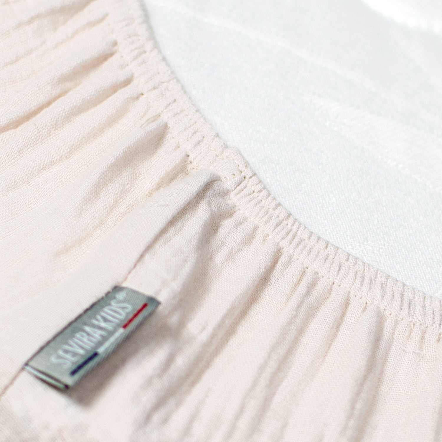 Drap housse uni en gaze de coton - 5