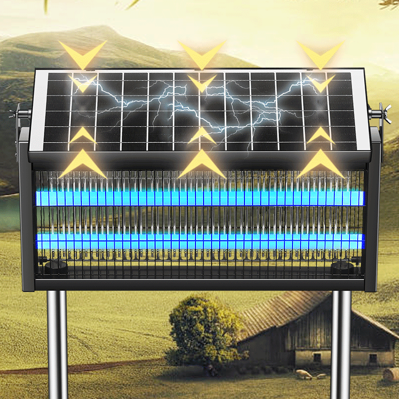 Potente repellente per zanzare, Zanzariera elettrica per esterni, Lampada solare antizanzare, Zanzariera impermeabile per mosche, Trappola per insetti - 4